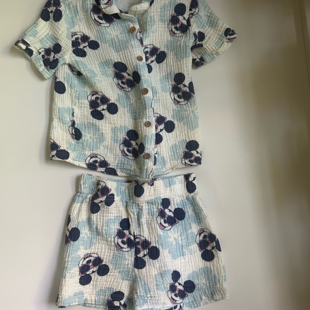 Kids Disney Mickey cotton matching set, 5T